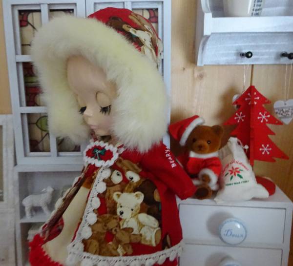Blythe Outfit♪テディとクリスマス♪