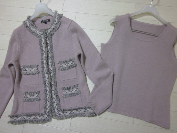 デュアルビュー*DUAL VIEW　アンサンブルニット/アンゴラ混　サイズ42