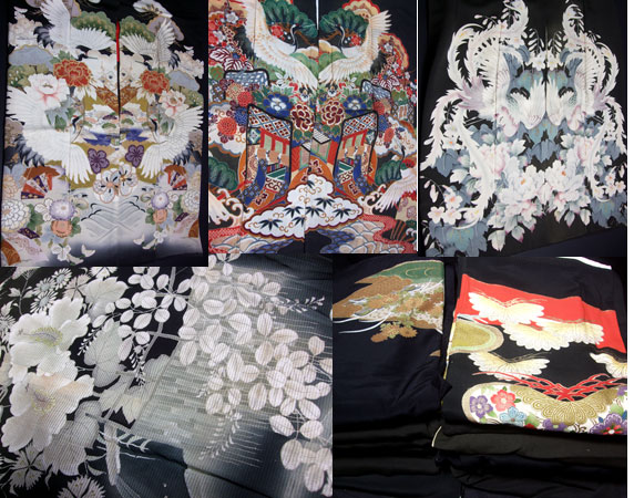 Ψ77 黒留袖16点まとめ売りΨアンティーク多数