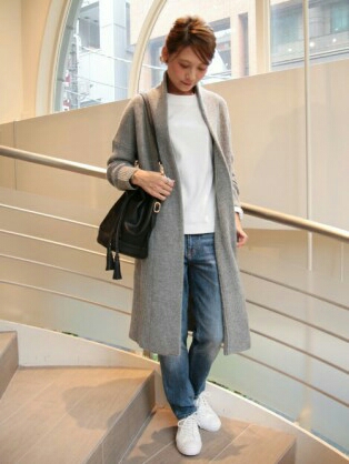 used!Journal standard relumeレリューム ロングカーディガン☆コーディガン☆グレー