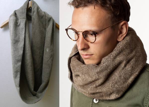 ミスターオリーブ16AW ダブルフリース スヌードネックウォーマー
