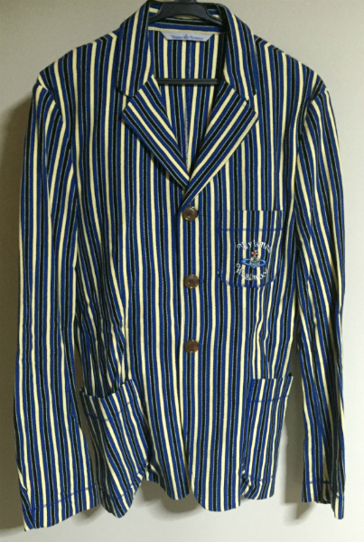 希少]Vivienne Westwood ストライプ スクールジャケット テーラード 