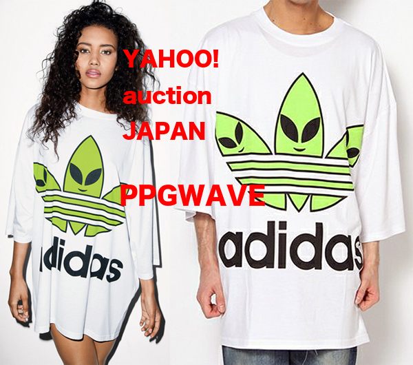 adidas Jeremy Scott ジェレミー トレフォイル エイリアン BIG T 美品!