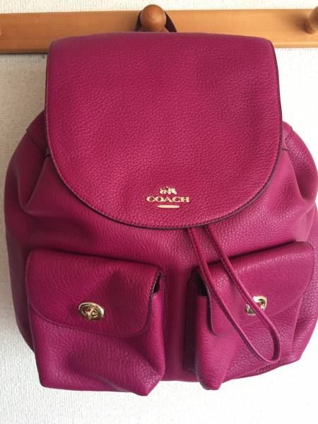 コーチ リュックサック ペブルド レザー ビリー バックパック