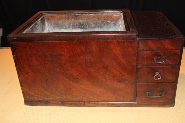 火鉢 ひばち 囲炉裏 いろり アンティーク 幅60.5cm　◆W-70