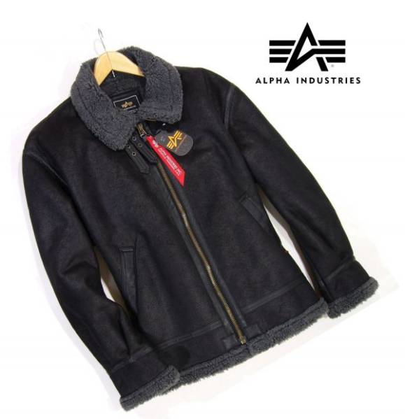新品☆ アルファ ALPHA 裏ボア フライトジャケット B-3 黒 4L 【公式通販】