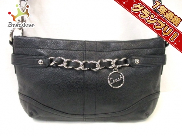 コーチ ショルダーバッグ - F19723 黒 レザー COACH