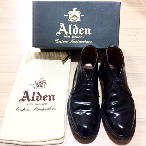 使用感少なめ極上品Alden1340オールデン希少8.5Dコードバン 靴