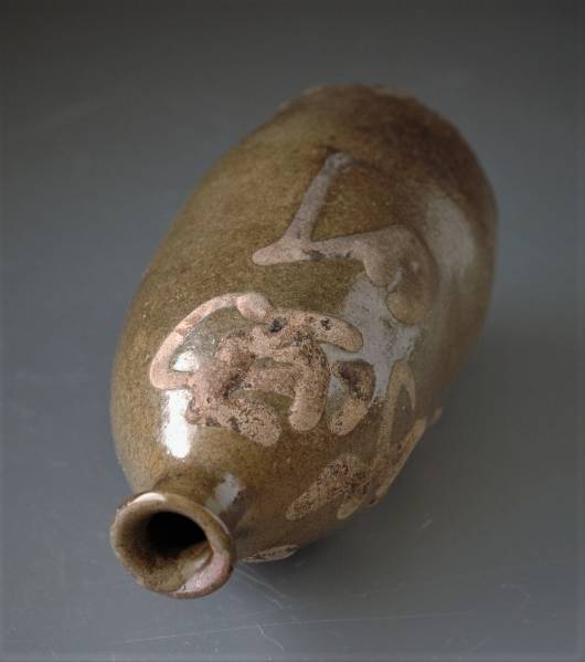 徳】古丹波 屋号入 イッチン小徳利