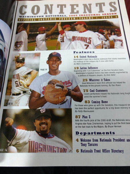 【米メジャーリーグ ワシントンナショナルズ】チームロゴボール&プログラム_2