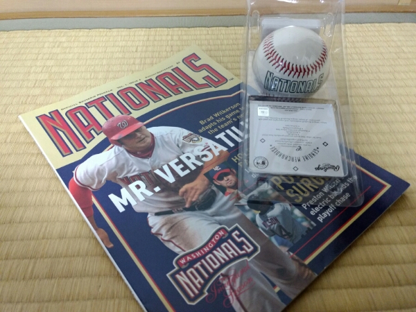 【米メジャーリーグ ワシントンナショナルズ】チームロゴボール&プログラム_3