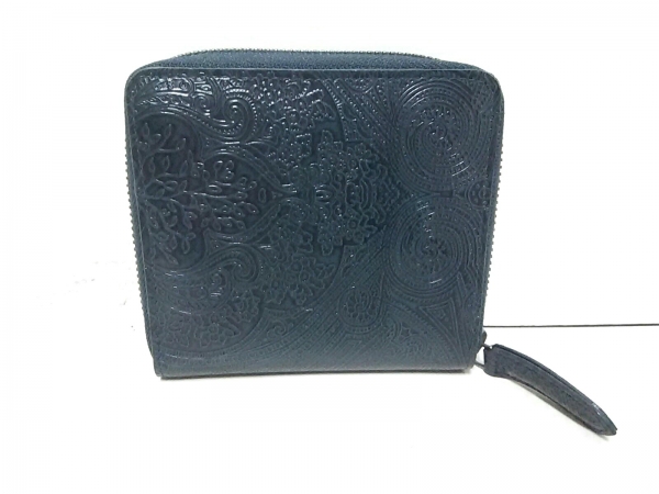 ドリスヴァンノッテン 2つ折り財布 美品 ダークグリーン レザー DRIES