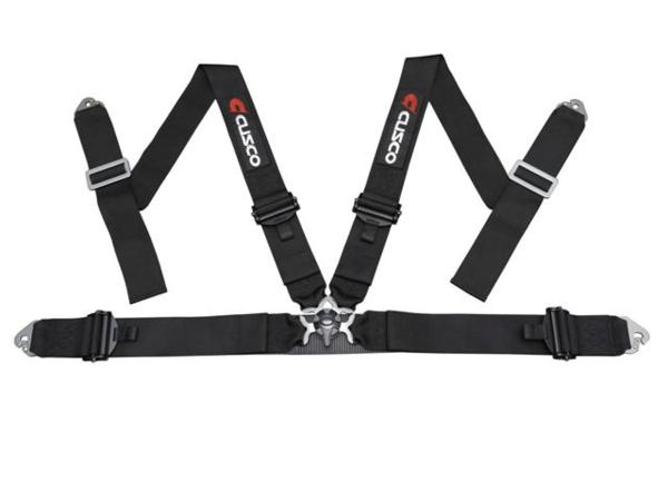 クスコ レーシングハーネス 4点式 FIA公認 黒 （00B CRH 4BK