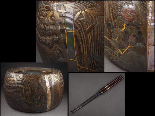 古美術ささき 文化遺産オンライン 全商品 桐鳳凰蒔絵酒瓶 桐鳳凰菊水
