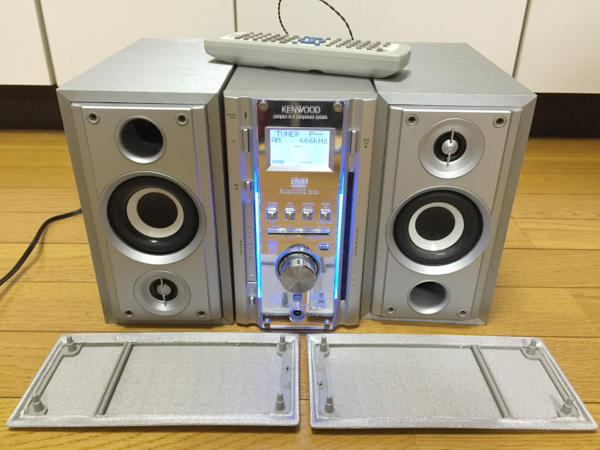 KENWOOD ☆ RMD-ES9DVD ☆ CD/DVD/MDシステムコンポ 中古品(DVDコンポ