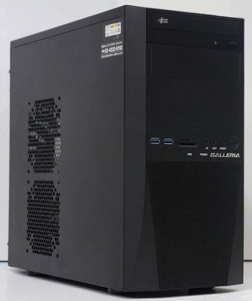 GALLERIA Core i7 4770 3.40 Ghz/16GB/SSD 180GB/HDD 1TB/GTX 780 3GB/B85M/Office2016/Power DvD 16/リカバリ/Windows 10 Pro