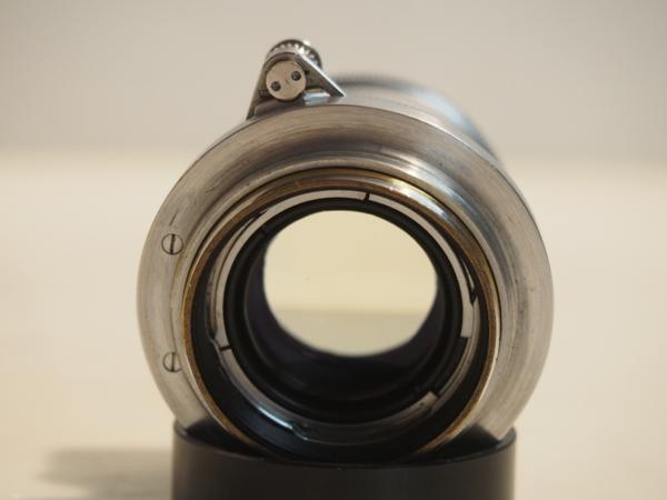 Leica ライカ Lレンズ Summicron 5cm 50mm F2 ズミクロン トリウム 沈胴 IROOAフード付 ★ 4A0BD-15