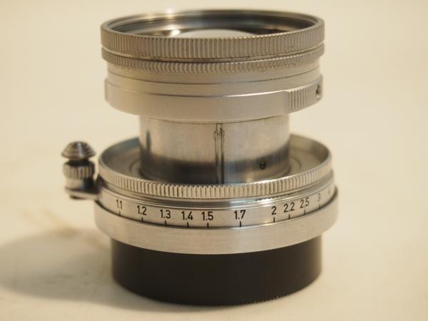 Leica ライカ Lレンズ Summicron 5cm 50mm F2 ズミクロン トリウム 沈胴 IROOAフード付 ★ 4A0BD-15