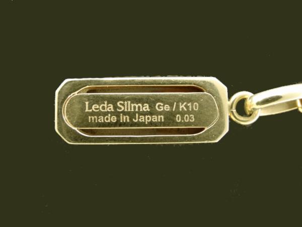 Leda Silma/レダシルマ ゲルマニウム Ge/K10 ダイヤ0.03 ネックレス 中古
