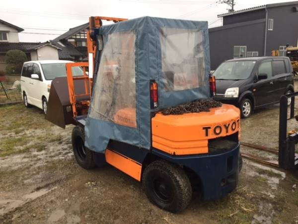 トヨタ ☆石川発 トヨタ フォークリフト 5FGL25 3m 自重4トン 除雪