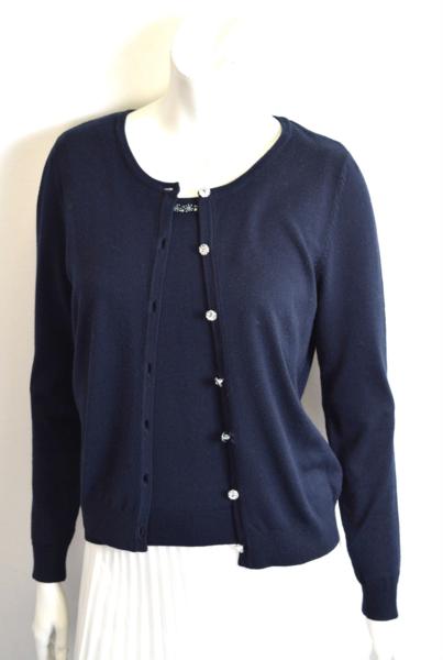 1620-16Y0188★アプワイザーリッシェ★ビジューアンサンブル2紺