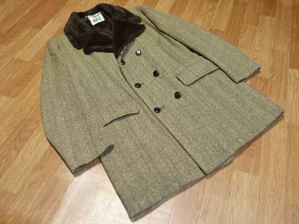 極美品！ウールリッチ ボア付 ツイードコート 2XL