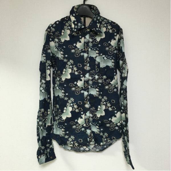 thee old CIRCUSジオールドサーカス花柄シャツ0バックラッシュバックボーンルードチバユウスケ