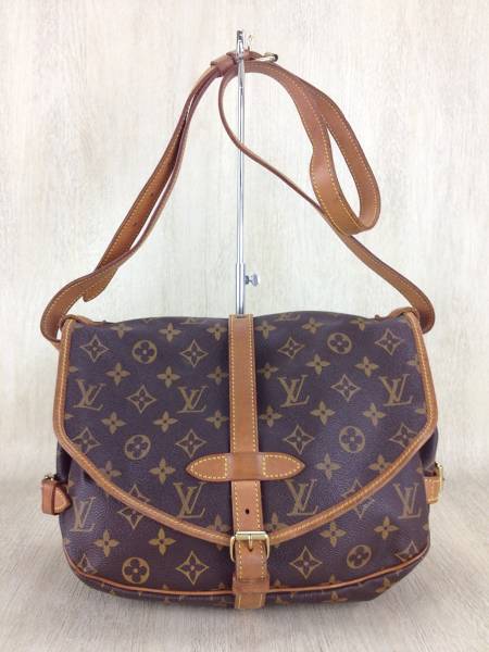 LOUIS ソミュール VUITTON◇1)ソミュール30_モノグラム・キャンバス