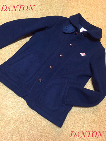 DANTON ダントン ウールコート ネイビー