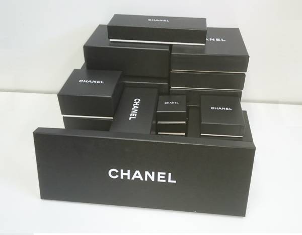 シャネル CHANEL 箱 空箱 黒 ケース BOX 小物用 アクセサリー用 内箱