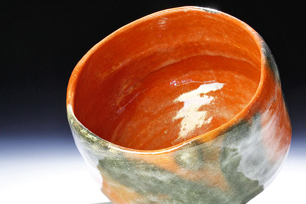 即中斉自画茶碗 萩焼茶碗 即中斎自筆「四海波平」箱書共 十二代 坂倉新兵衛(作) | 古