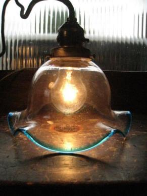 電笠 電傘 乳白色 ペンダントライト レトロ 003 アンティーク照明