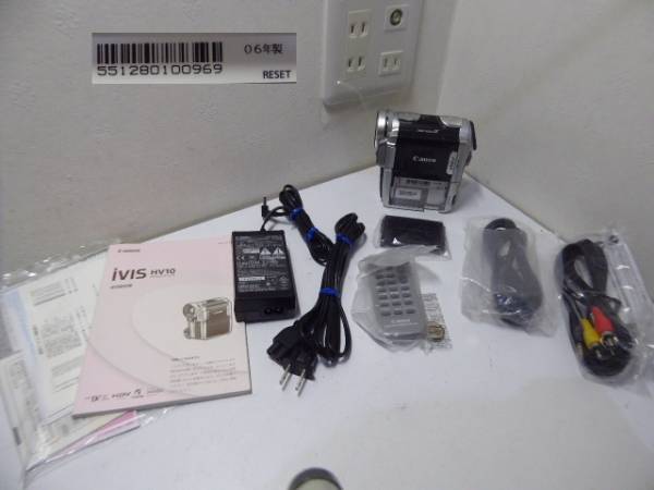 キャノンminiDVデジタルHDVビデオカメラivis HV10動作良好 美品