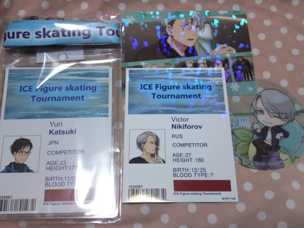 ユーリ! on ICE ネックストラップ スタッフパス 勇利 ヴィクトル