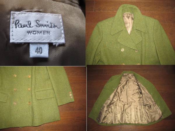 ポールスミスコレクション ショートコート くるみボタン L Paul Smith(ポールスミス)の英国産ツイードのショートコート，女性M