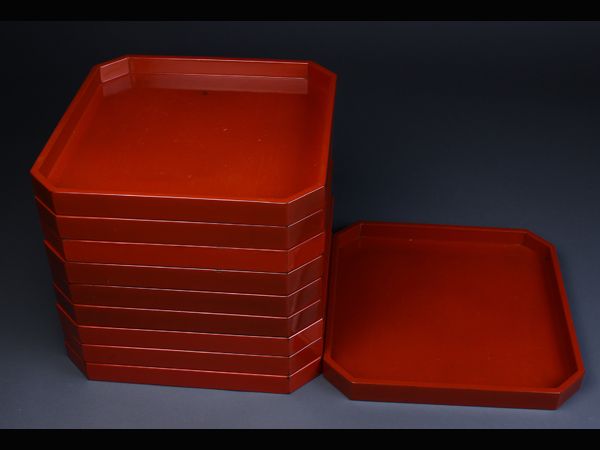 茶懐石道具 熨斗蒔絵 吸物椀十客 箱付 ab12 黒塗 2026年最新Yahoo