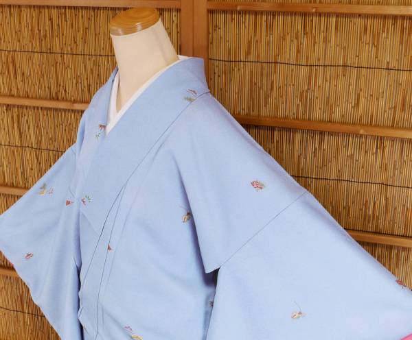 【京化粧】4284小紋　Ｌ寸　飛び柄美しく○即決送料無料