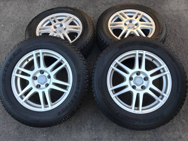 225/65R17インチアルミホイールスタッドレス4本ハリアーACU3035