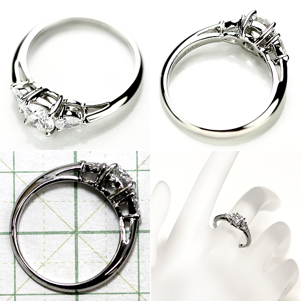 ダイヤモンド ティファニー リング プラチナ ダイヤ0.60ct #10 ハーフ 