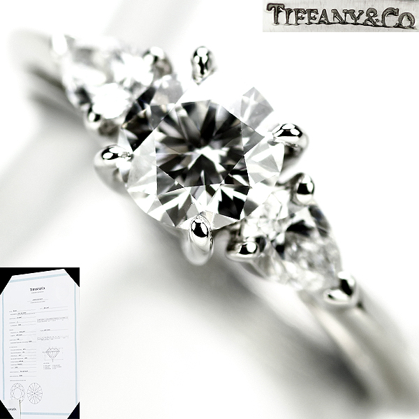 ダイヤモンド ティファニー リング プラチナ ダイヤ0.60ct #10 ハーフ 