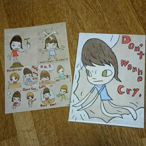 奈良美智『PRINT WORKS 缶ケース入りポストカードセット 奈良美智 缶