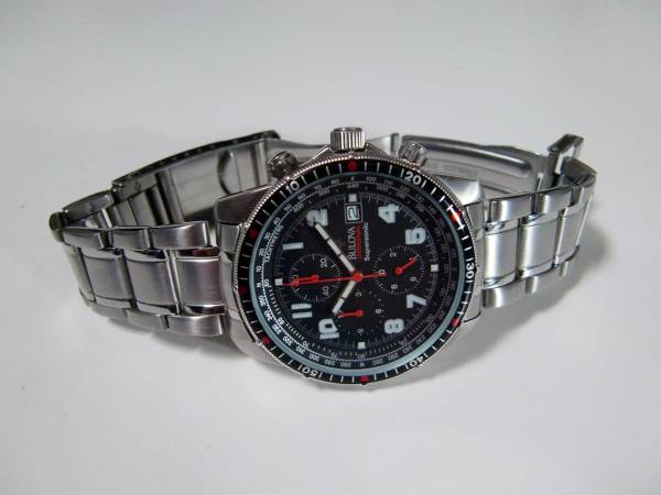 BULOVA supersonic　クロノグラフ クォーツ　2/1電池交換