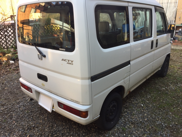 ホンダ アクティバン 4WD 不具合なし 現状販売 H13アクティバン4WD現状渡し 車検H29/12まで 足車に ホンダ アクティバン