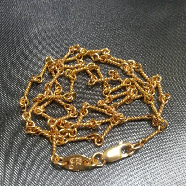 22Kゴールド 18インチ ツイストチェーン ChromeHearts クロムハーツ ネックレス TwistChain 18inc Gold 美中古品 人気 希少 レア (訳あり)