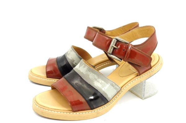 メゾン マルタン マルジェラ エムエムシックス エナメル ストラップ サンダル 37 レディース MM6 Maison Margiela ★a8752