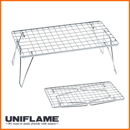 ★新品未開封★ユニフレーム(UNIFLAME)　フィールドラック　シルバー（廃盤品）BBQ・キャンプに！