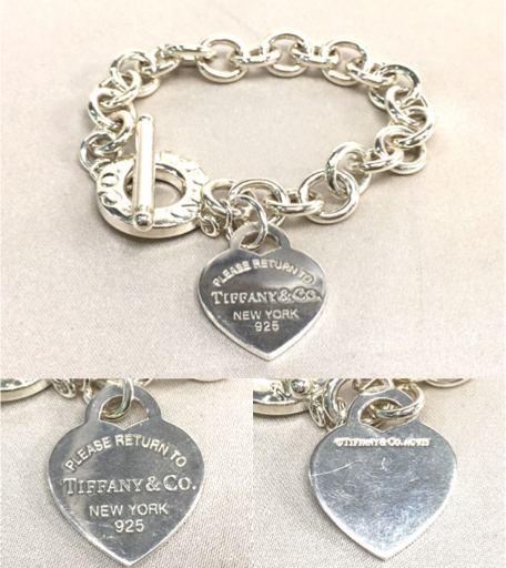 Tiffany \u0026 Co. - Tiffanyリターントゥティファニー ハートタグトグル ティファニー ハートタグ トグルブレスレット SV925 39.6g シルバー アクセサリー 箱付き