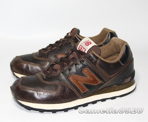 ニューバランス new balance ML 574 UKW ブラウンレザー26.5cm 海外限定モデル