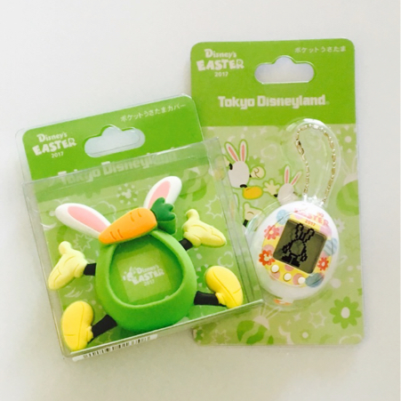 ディズニーランド ポケットうさたま うさたまごっち 本体 ケース 緑 セット