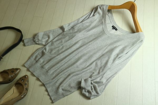 インディヴィ INDIVI☆ゆったりお洒落なシルクニット☆